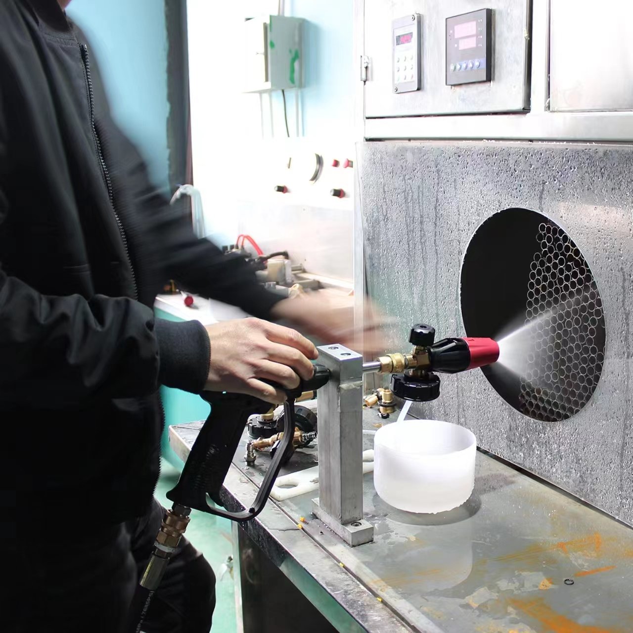 Adapter Connector Pressure Washer Gun 1L Snow Foam Lance Kit Quick Wand Connector High Pressure Snow Foam Lance
