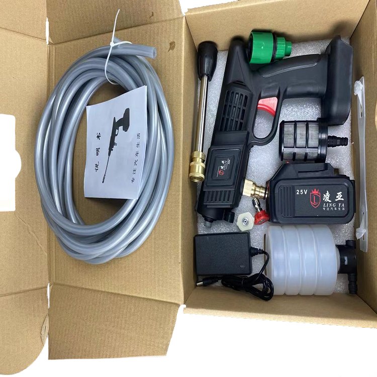 Car Wash High Pressure Portable Auto Washer Carwash 24-Volt Power Cleaner Car Washing with Attachments