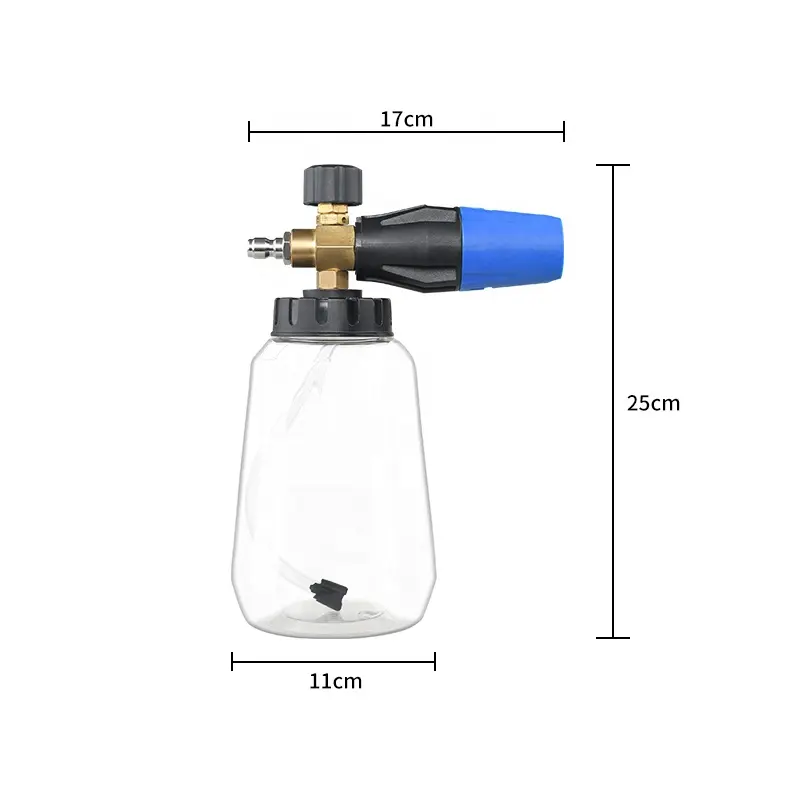 Snow Foam Cannon Lance With 1/4 Inch Quick Connector 1 Liter Bottle