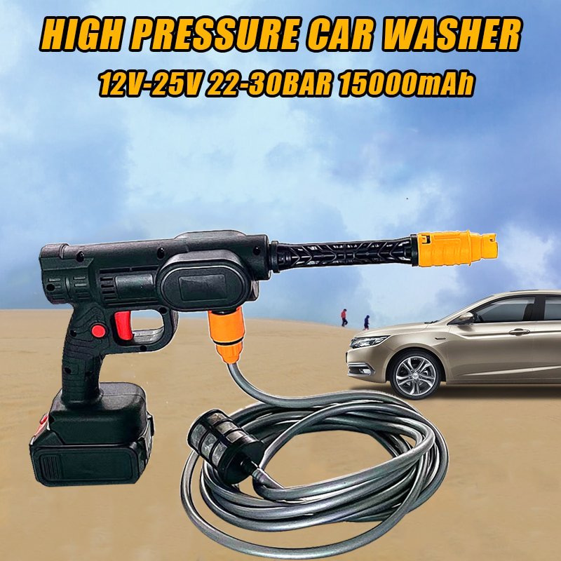 20V Lithium Battery Cordless High Pressure Car Washer with two battery