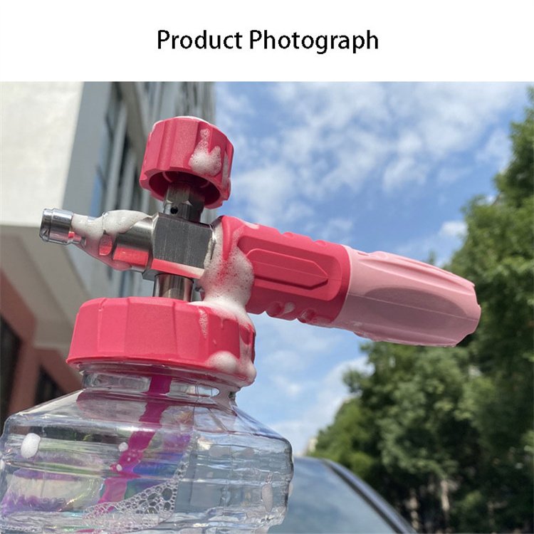 2024 New Style Rainbow Snow Foam Lance Transparent Car Washer Tools Foam Lance Clear Foam Gun High Pressure Cleaner 2023