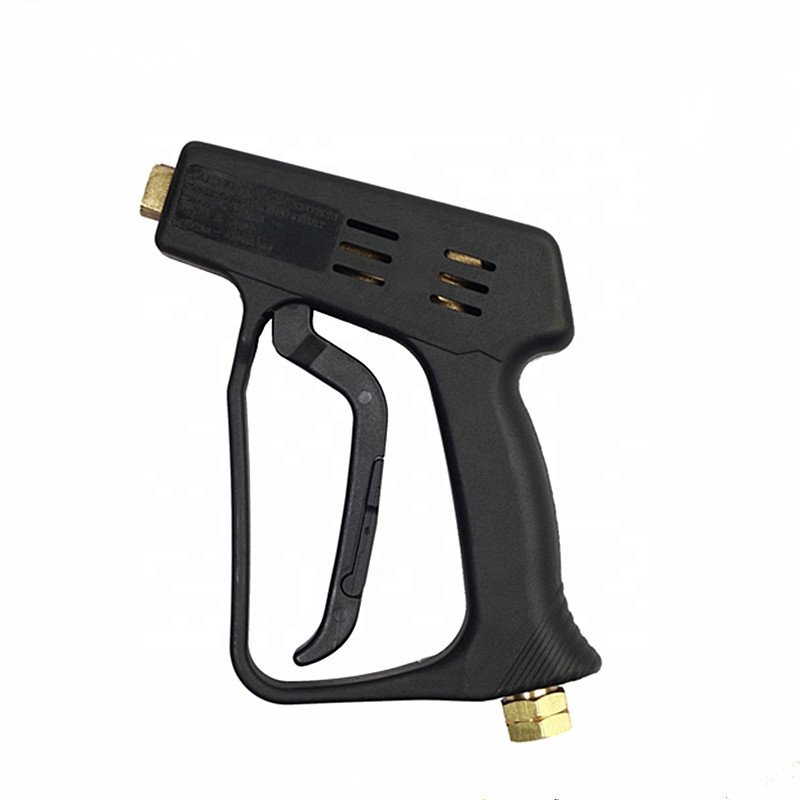 High Pressure Washer Short Gun 4500PSI, Car Washer Gun with 5 Nozzles and M22 Brass Coupler for Pressure Power Washer