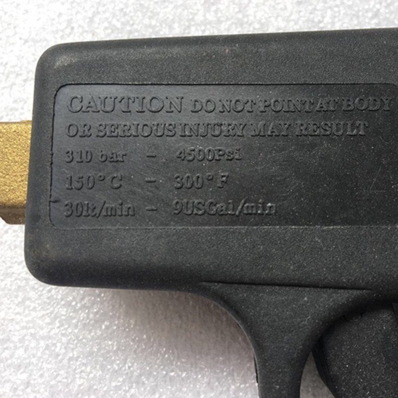 High Pressure Washer Short Gun 4500PSI, Car Washer Gun with 5 Nozzles and M22 Brass Coupler for Pressure Power Washer