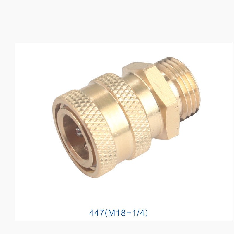 Brass Pressure Washer Coupler M22 *1.5mm Male To 1/4 Quick Connector Pressure Washer Adapters Hose Pipe Fitting