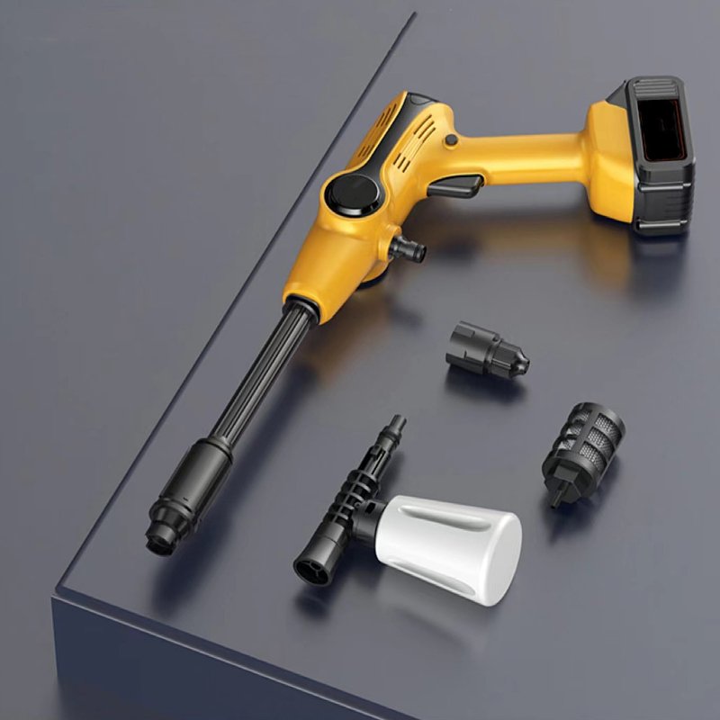 21V lithium Battery Wireless Foam Cannon Electric Portable Car Cleaner Water Gun Automatic Pressure Cordless Car Washer