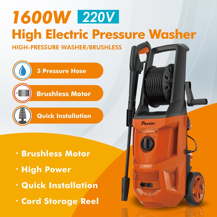220V 1600W Brushless Portable High Power Car Washer