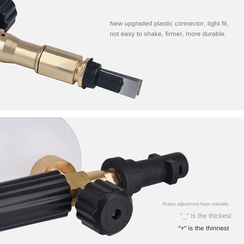 High Pressure 1L Bottle Adjustable Car Washer Foam Nozzle Car Washing Foam Gun Cannon