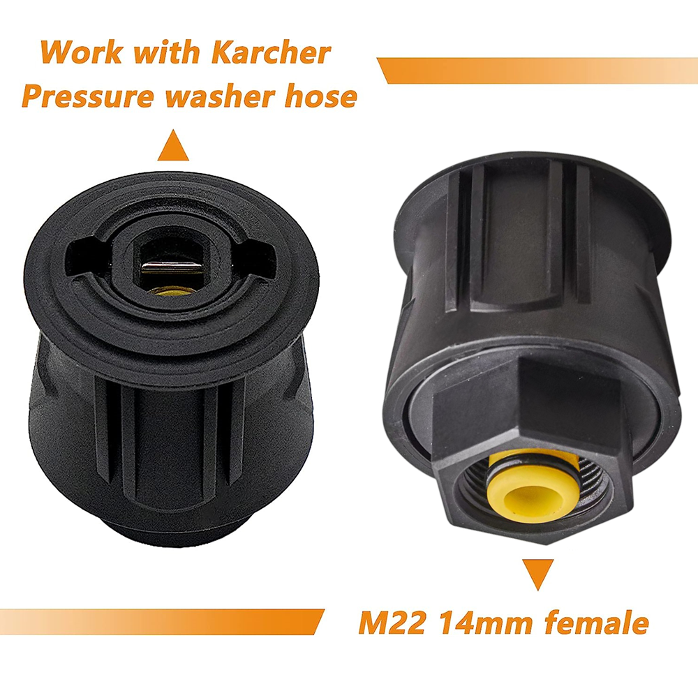 High Pressure Quick-Fitting for Gun and Power Washer,Hose Connector Adapters Compatible K 2-K 7 Series Hose, Female Fitting