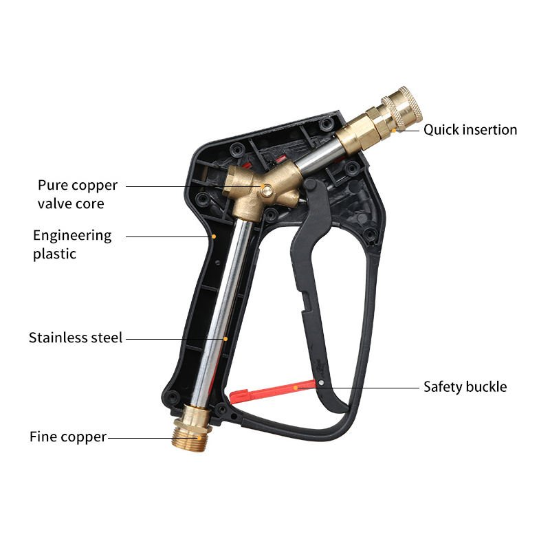 Multi-Functional M22-14 Car Washing Water Spray Gun Short Pressure Washer Gun Power Wash Spray Gun