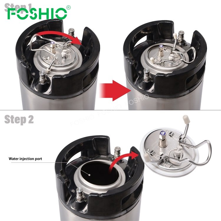 Foshio China Commercial High Pressure 5 Gal Stainless Steel Pressurized Sprayer For Car vinyl Wrap Window Tint Keg
