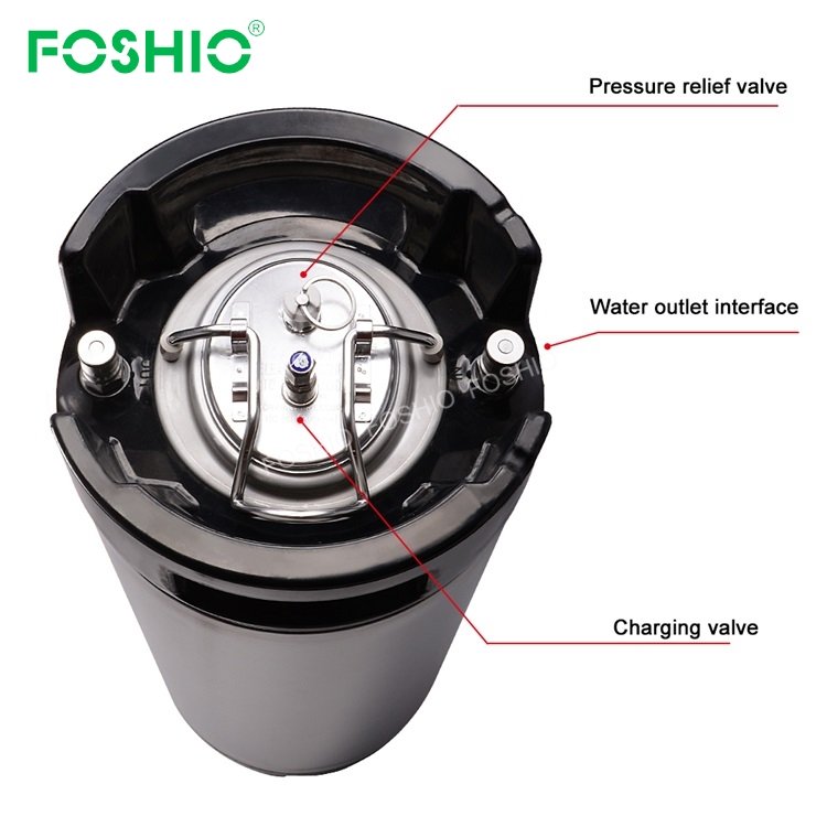 Foshio China Commercial High Pressure 5 Gal Stainless Steel Pressurized Sprayer For Car vinyl Wrap Window Tint Keg