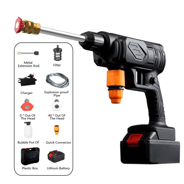LARIX 21v Lithium electric cleaning machine portable car wash gun spray pressure gun car washer