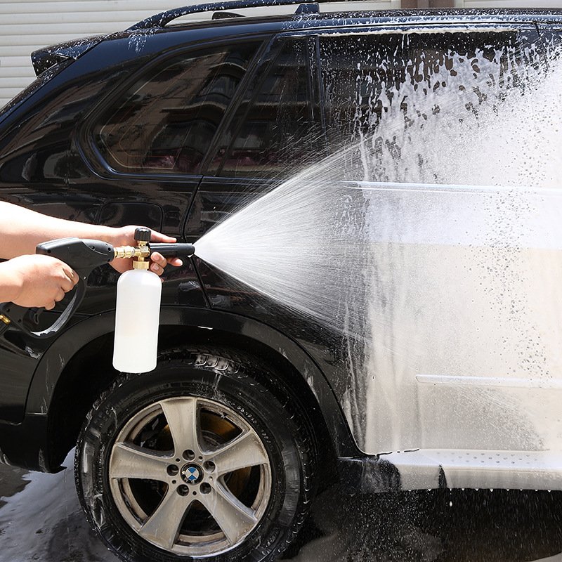 High Pressure Car Washer Kit With 1/4 Quick Connector Car Cleaning Transparent Bottle Foam Lance