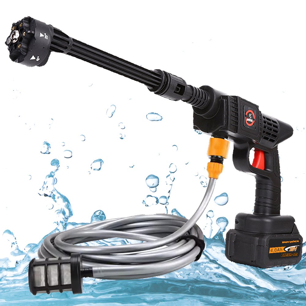 Best Upgraded Version Portable 300W Powerful 30bar High Pressure Water Jet Foam Gun Car Washer