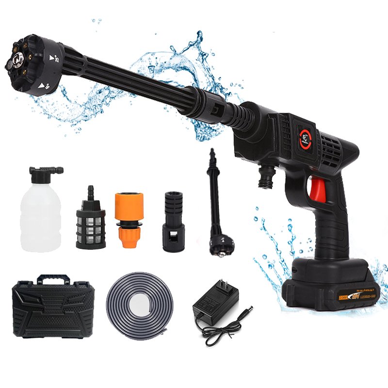 Best Upgraded Version Portable 300W Powerful 30bar High Pressure Water Jet Foam Gun Car Washer