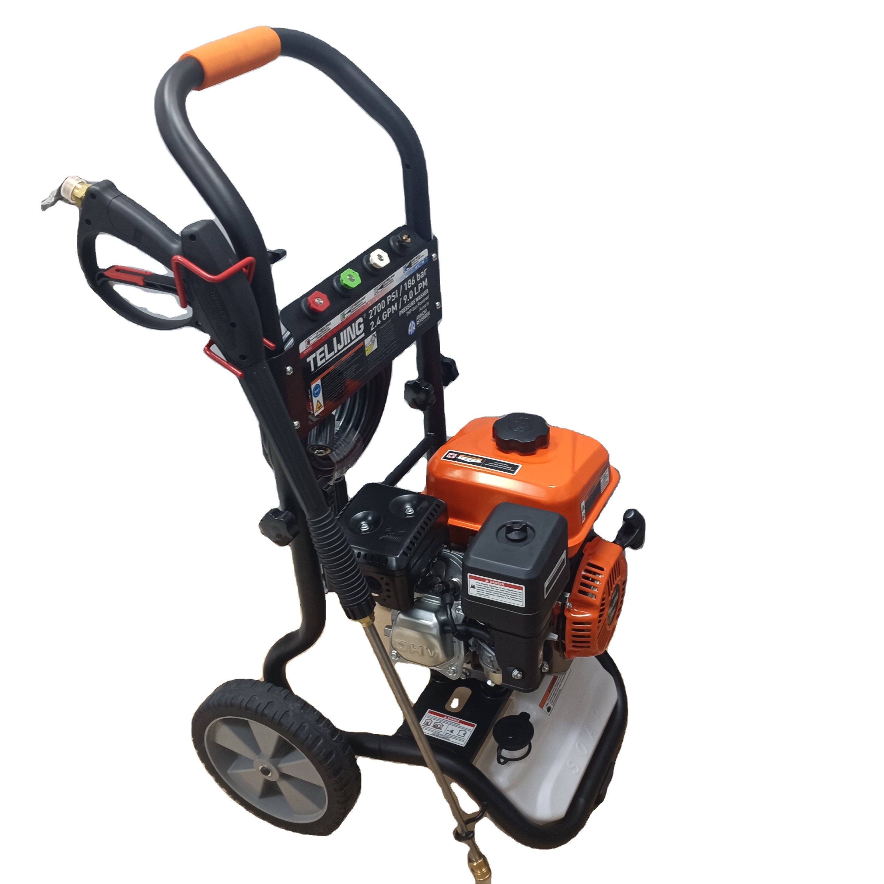 OME portable 3100psi/213bar gasoline high pressure car washer with Axial pump for business household using high pressure cleaner