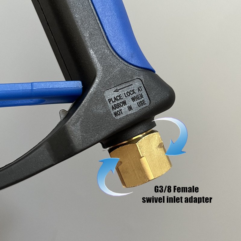 5000PSI 350Bar High Pressure Washer Gun Water Spray Gun Jet Washer Car Wash Power Washer G3/8 swivel inlet Spray Gun