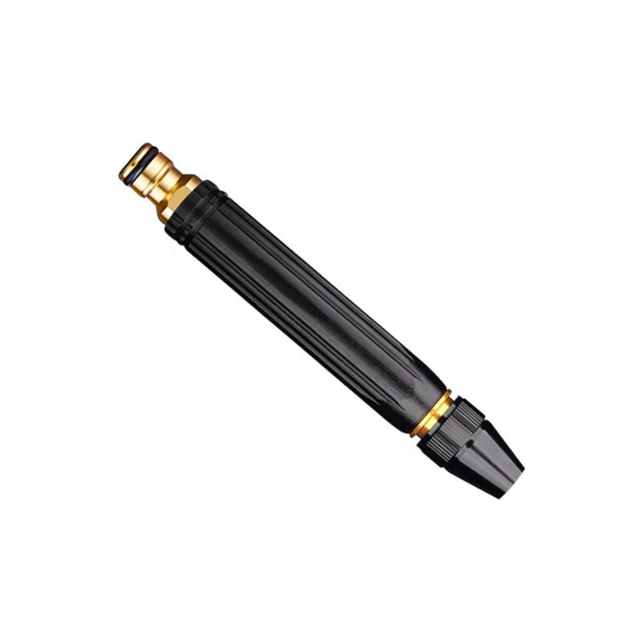Black High-pressure Water Gun Nozzle Alloy Copper-plated Nipple Type Direct Injection Car Wash Water Gun