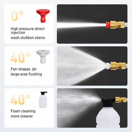 BSCI Factory Pressure Car Washing Machine Portable Household Car Alloy Pump Cordless Cleaner Water Gun