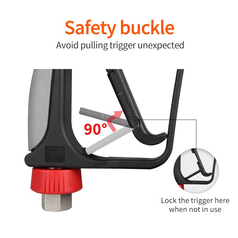 SPS 5000PSI 350BAR Solid Brass High Pressure Washer Gun Car Wash Water Gun Industrial Cleaning Machine Trigger Swivel Fitting