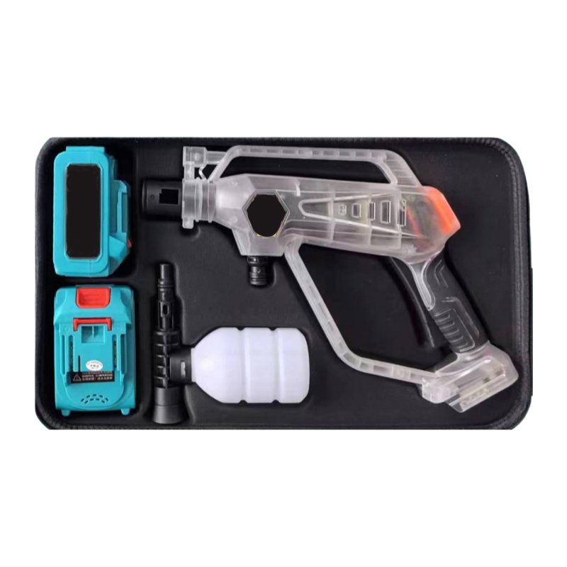 21V Punk Brushless Machine Lithium High Pressure Cleaning Gun Portable Car Washer Transparent Model High Pressure Cleaner
