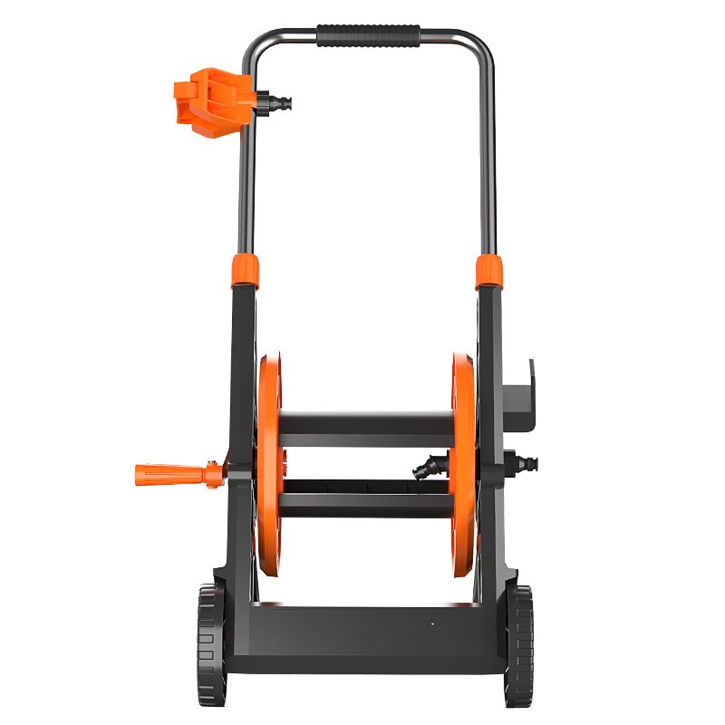 High Pressure Car Washer With Spray Gun With Folding Water Pipe Truck Expandable 45M Storage Handle Garden Water Hose Reel Cart