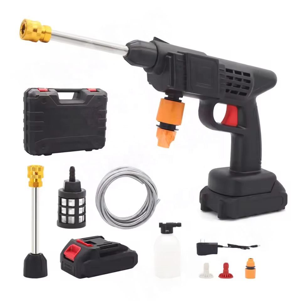 Portable Cordless High Pressure Car Washer Machine Automatic Water Spray Car Washing Gun