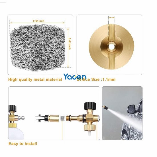 High Replacement Thread Nozzle 3000 PSI Foam hole nozzle for Snow Foam Lance Supplies