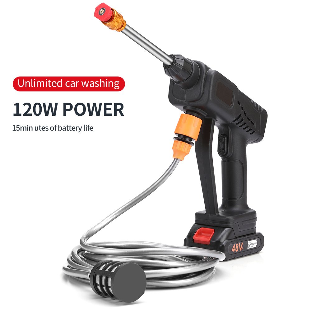 Upgrade 48v Cordless Car Washer Kit Power Washers with Battery Including Car Wash Gun