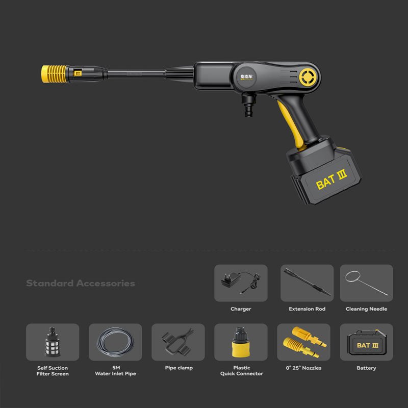 Custom High Pressure Car Washer Gun Cordless Lithium Battery Spray Cleaning Machine Car Washer Gun