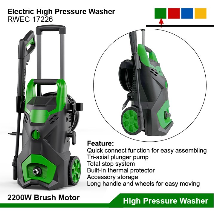 2200W Portable Electric Power Car Washer High Pressure Cleaner Pump Automatic Car Washing Machine High Pressure Washers