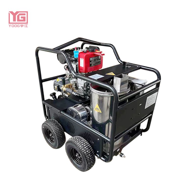 250 bar high pressure washer gasoline electric start power petrol gas car washing Hot Water Steam machine