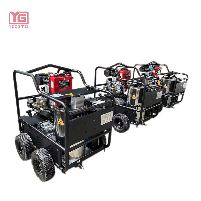 250 bar high pressure washer gasoline electric start power petrol gas car washing Hot Water Steam machine