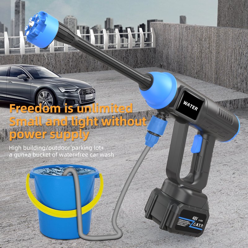 High Pressure Washer Electric Cordless Pressure Cleaner Equipment New Design 48V Lithium Battery Car Washer