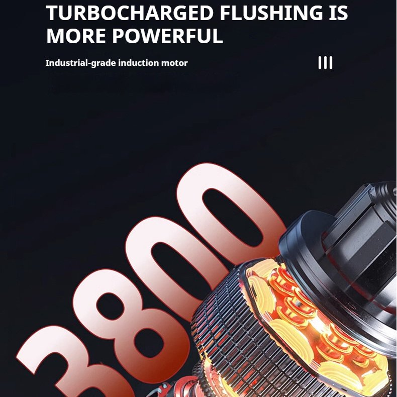 Outstanding High Pressure Washer Induction Motor Household Portable Car Washer With 25cm Commercial Explosion-Proof Water Pipe