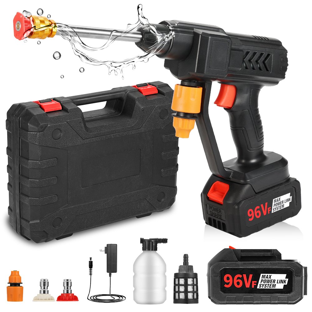 OEM Mini Powerful Cordless Wireless Car Washer Set High-Pressure Lithium Battery Car Wash Gun
