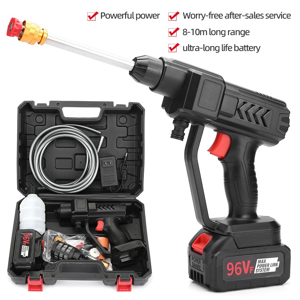 OEM Mini Powerful Cordless Wireless Car Washer Set High-Pressure Lithium Battery Car Wash Gun