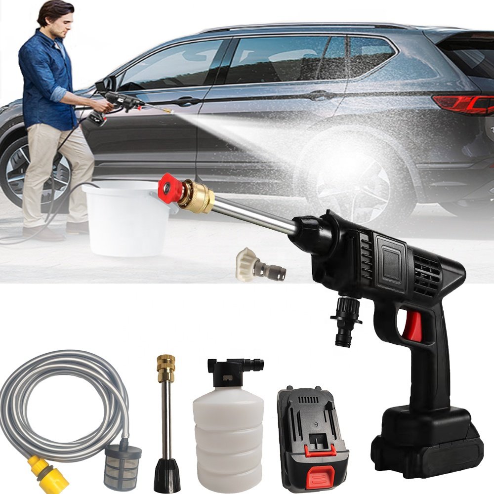Wholesale Cheapest Price Mini Wireless 12V 24 V 48V Volt Cordless Portable Wash Gun High Pressure Car Washer