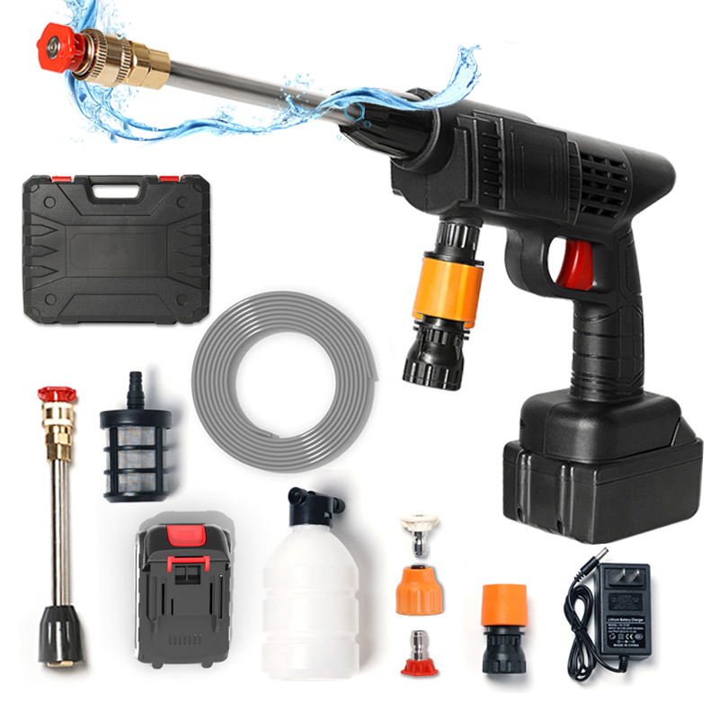 Portable High Pressure Car Washer Machine Nozzle Paint Gun Washer Rechargeable Pressure Car Wash Machine