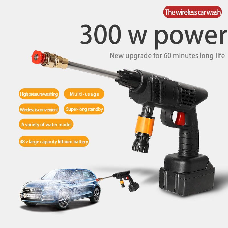Portable High Pressure Car Washer Machine Nozzle Paint Gun Washer Rechargeable Pressure Car Wash Machine