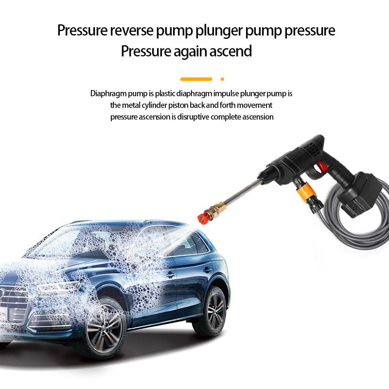 Portable High Pressure Car Washer Machine Nozzle Paint Gun Washer Rechargeable Pressure Car Wash Machine