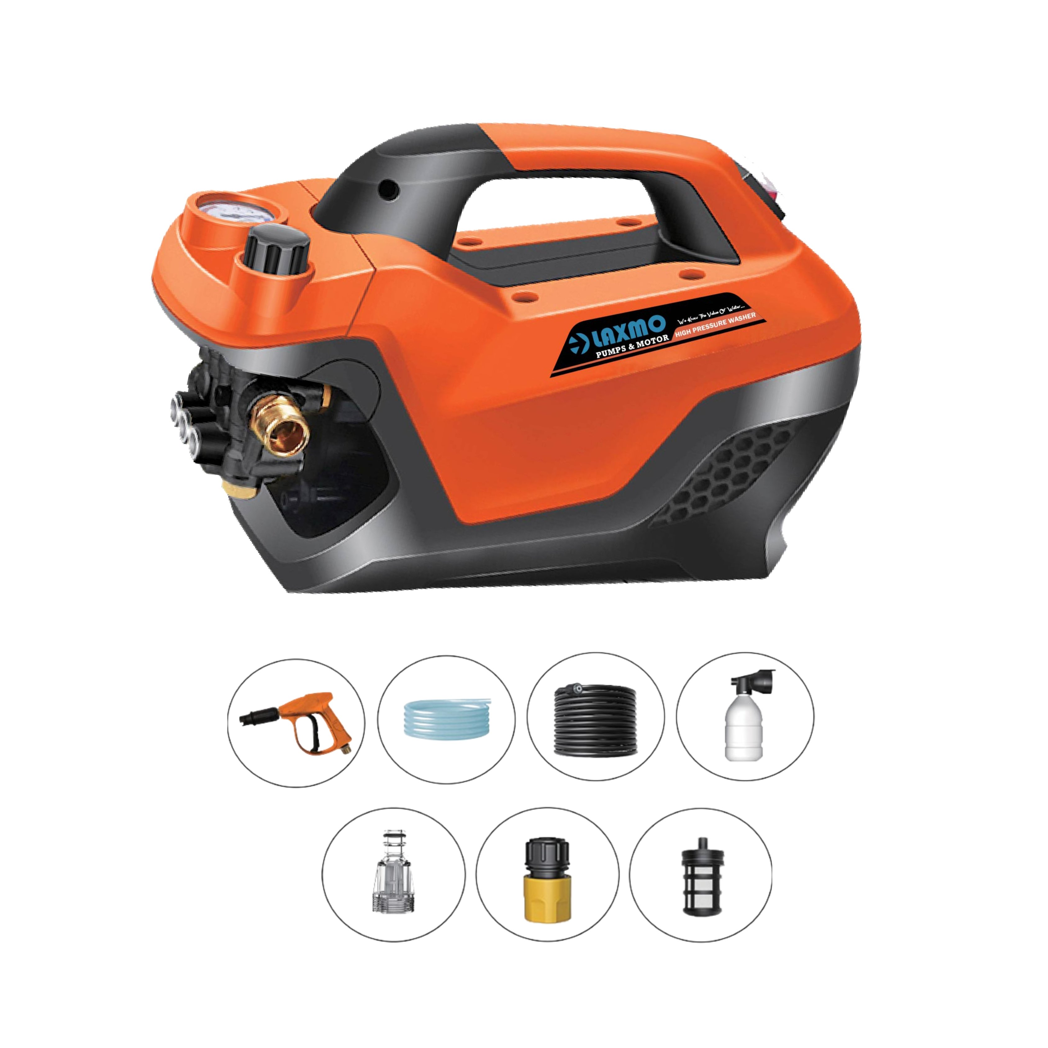 Power High Pressure Car Washer machine 2200 Watts Motor 150 Bars Pressure Upright Design washer for car Home Cleaning
