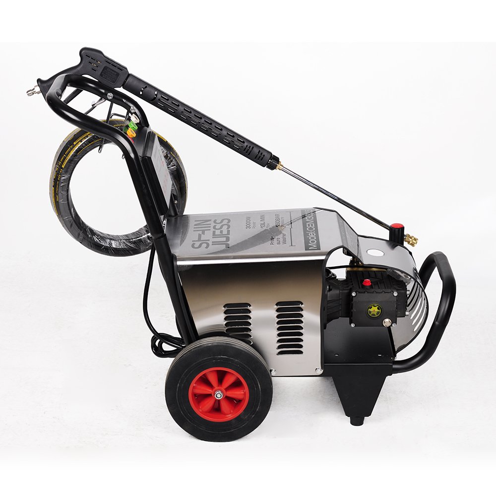 Electric Power Washer Pressure Wash Machine High Pressure Water Pump 55 Provide Ceramic Single Phase 150bar Long Gun 2.3m