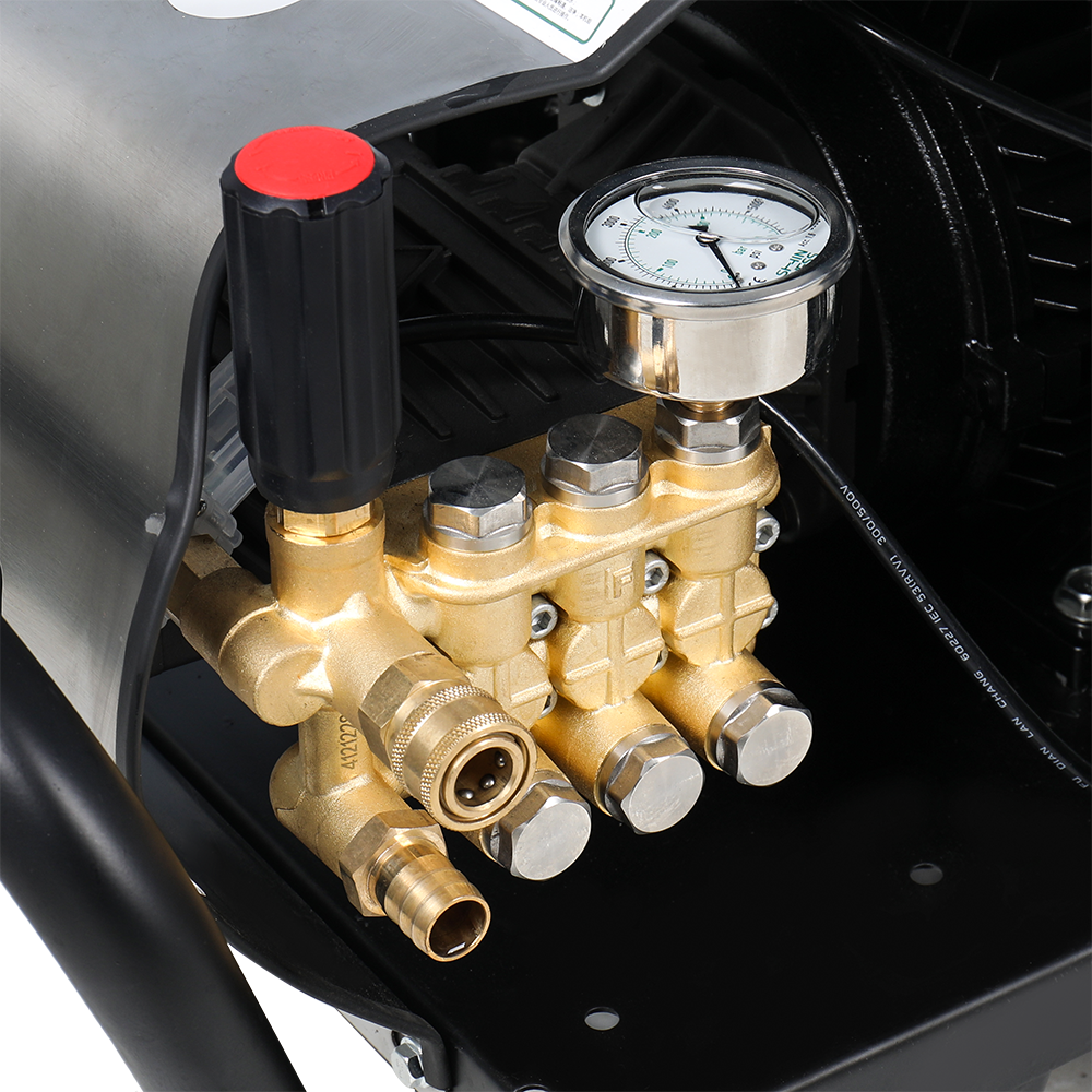 Electric Power Washer Pressure Wash Machine High Pressure Water Pump 55 Provide Ceramic Single Phase 150bar Long Gun 2.3m