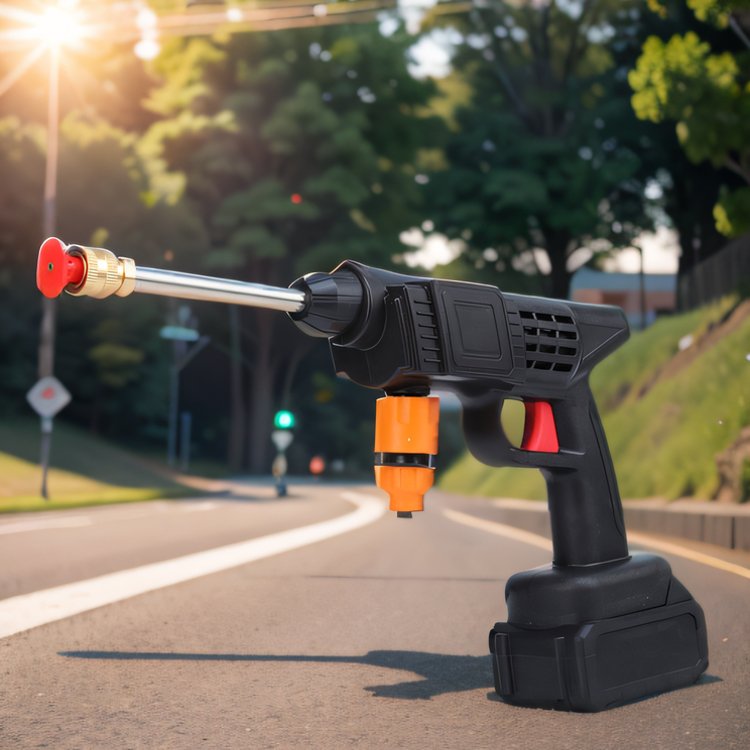 Portable Car Washer Portable Jet The Flowers Foam Gun 24v Powerful High Pressure Wireless The Bike Car Cleaning Washer