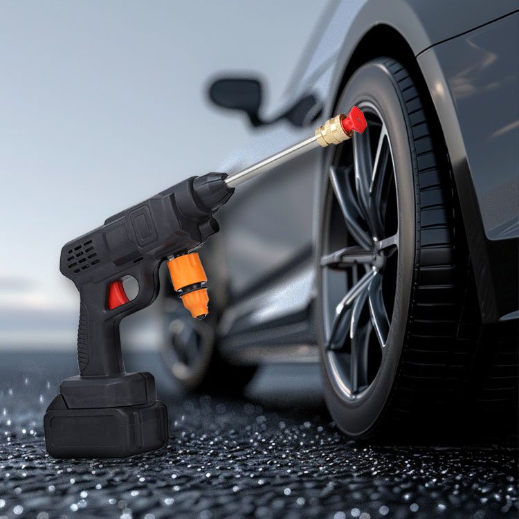 Portable Car Washer Portable Jet The Flowers Foam Gun 24v Powerful High Pressure Wireless The Bike Car Cleaning Washer