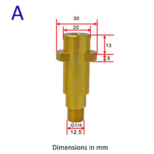 NBT Replace Snow Foam Lance Adapter Brass Foam Cannon Adapters And Connectors