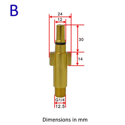 NBT Replace Snow Foam Lance Adapter Brass Foam Cannon Adapters And Connectors
