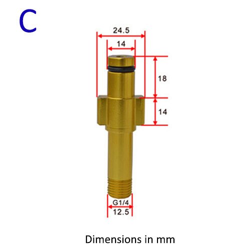 NBT Replace Snow Foam Lance Adapter Brass Foam Cannon Adapters And Connectors