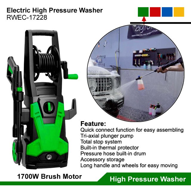 2000W Electric Power High Pressure Cleaner Portable Cold Water Car Wash Pump High Pressure Electric Washing Cleaning Machines
